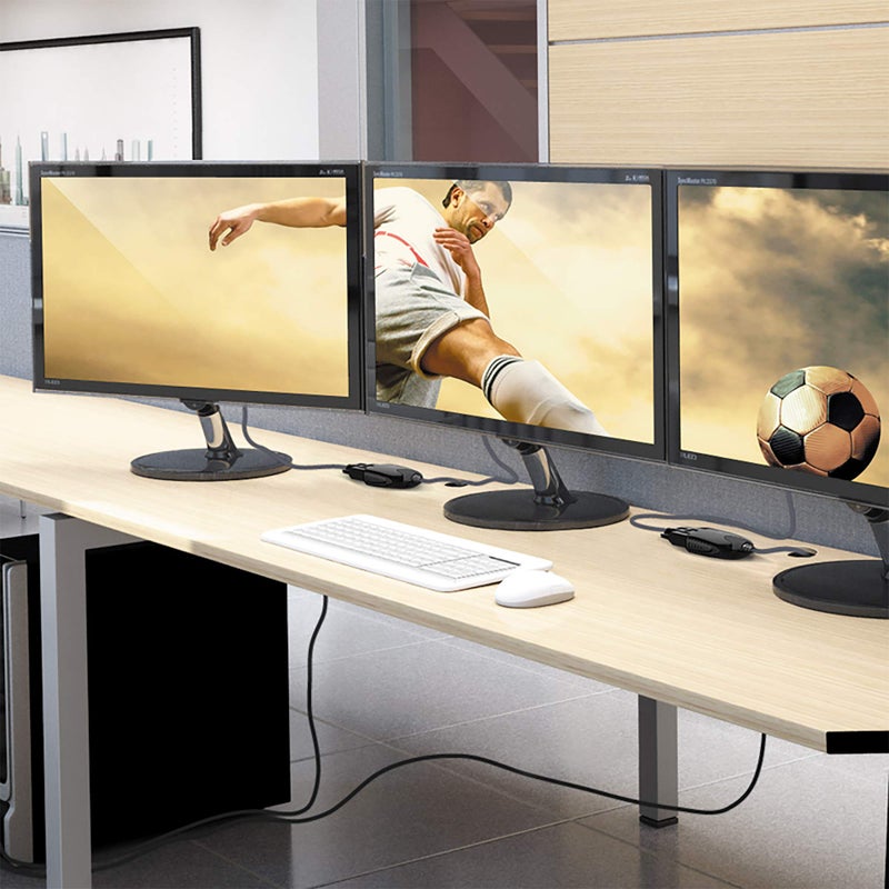 j5create USB to VGA Display Cable 3.3ft/100cm, USB Type-A to VGA Adapter Converter Compatible with Windows - Black (JUA190) - Image 4